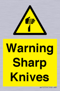 Warning Sharp Knives